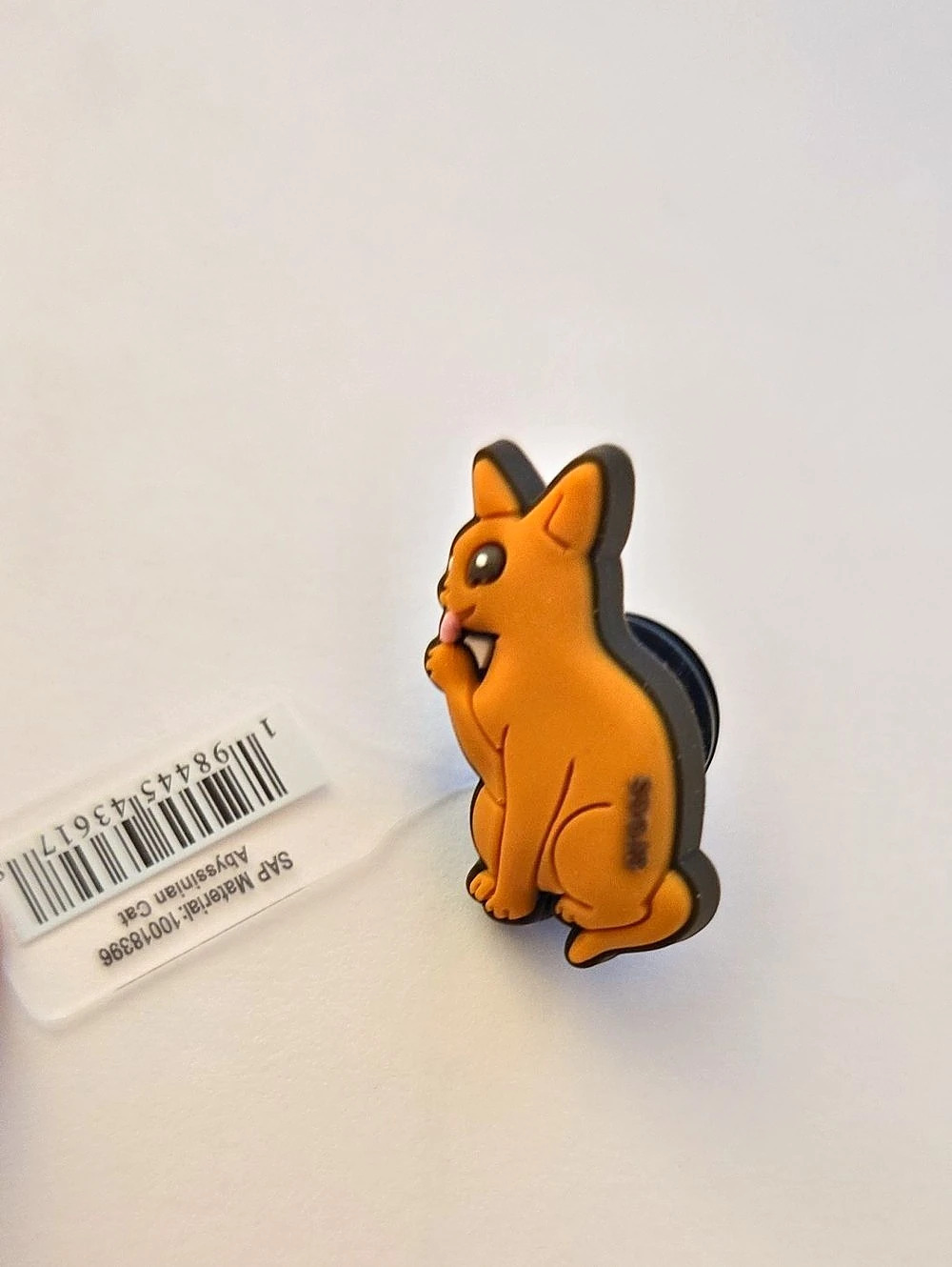 Crocs Abyssinian Cat Jibbitz Charm Orange & Black